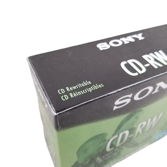 Sony CD - RW 5 Pack Blank Discs 700MB 80 Min Rewritable 5CDRW700L New, Sealed - Picture 9 of 15
